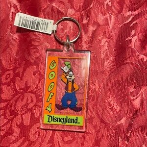 Vintage Disneyland Goofy Keychain with Vibrant Colors